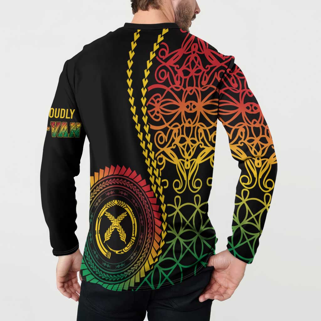 Proudly Ni-Van Sandroing Inspired Classic Style Button Sweatshirt LT7 - Polynesian Pride