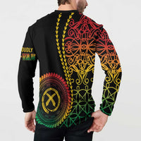 Proudly Ni-Van Sandroing Inspired Classic Style Button Sweatshirt LT7 - Polynesian Pride