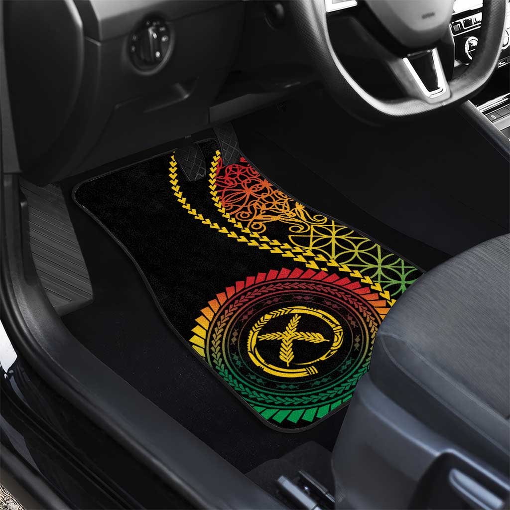 Proudly Ni-Van Sandroing Inspired Classic Style Car Mats LT7 - Polynesian Pride