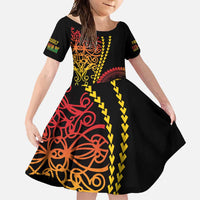 Proudly Ni-Van Sandroing Inspired Classic Style Family Matching Off Shoulder Maxi Dress and Hawaiian Shirt