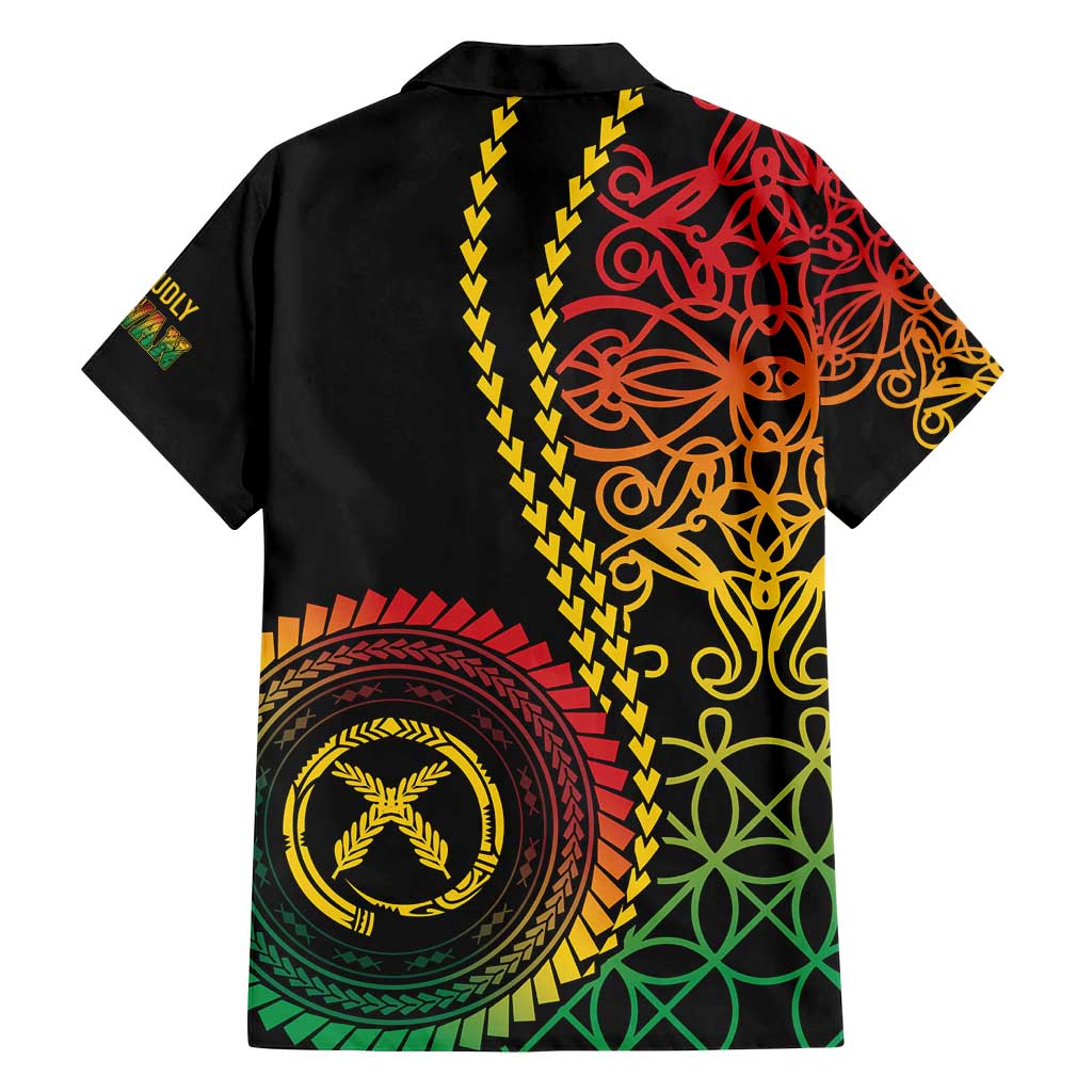 Proudly Ni-Van Sandroing Inspired Classic Style Family Matching Puletasi and Hawaiian Shirt LT7 - Polynesian Pride