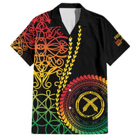 Proudly Ni-Van Sandroing Inspired Classic Style Family Matching Summer Maxi Dress and Hawaiian Shirt LT7 Dad's Shirt - Short Sleeve Colorful - Polynesian Pride