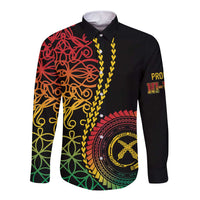 Proudly Ni-Van Sandroing Inspired Classic Style Long Sleeve Button Shirt