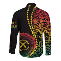 Proudly Ni-Van Sandroing Inspired Classic Style Long Sleeve Button Shirt