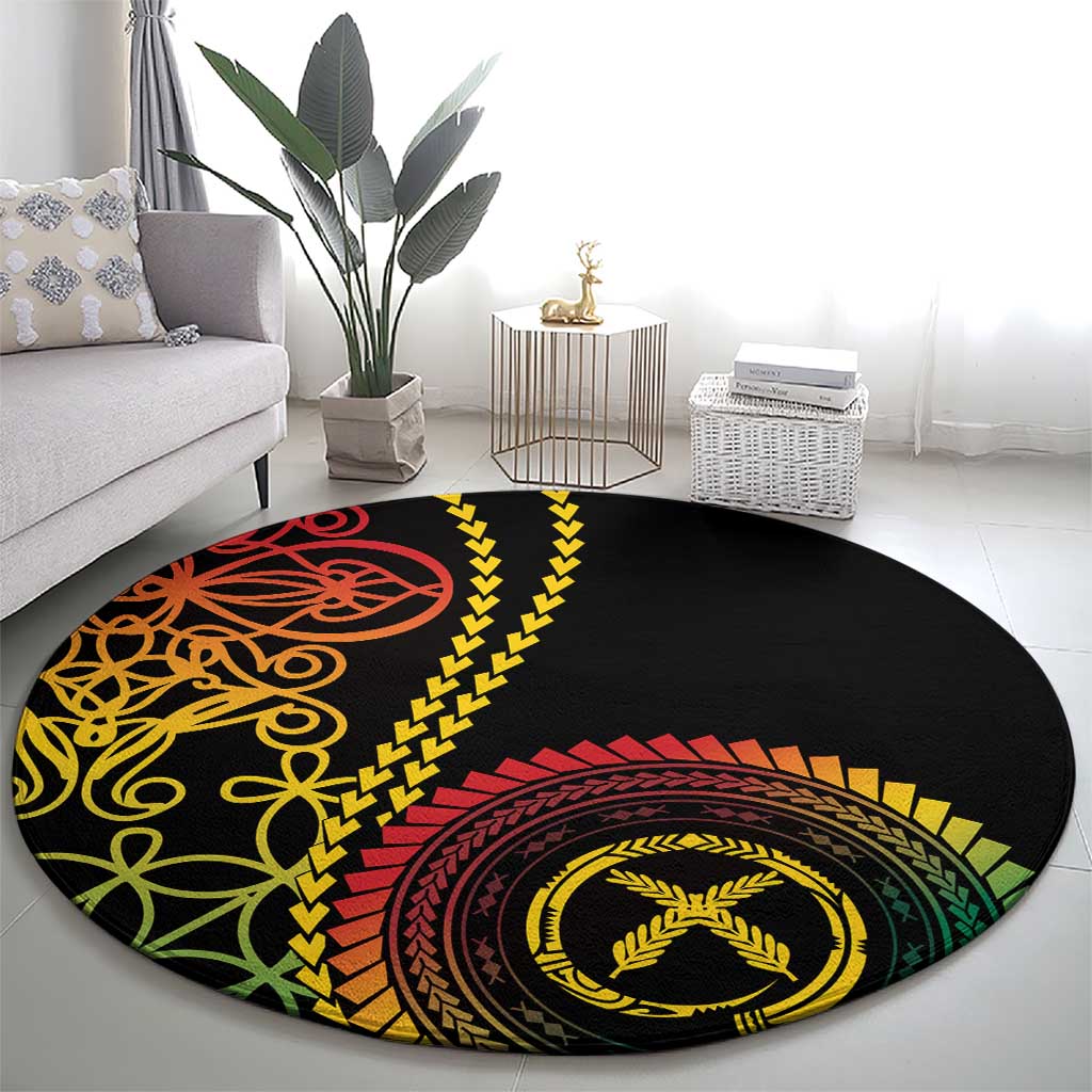 Proudly Ni-Van Sandroing Inspired Classic Style Round Carpet