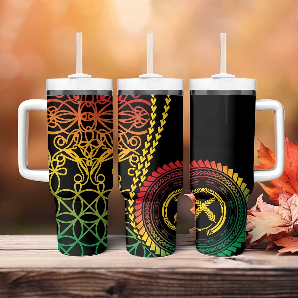 Proudly Ni-Van Sandroing Inspired Classic Style Tumbler With Handle LT7 - Polynesian Pride