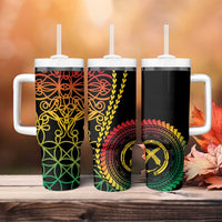Proudly Ni-Van Sandroing Inspired Classic Style Tumbler With Handle LT7 - Polynesian Pride