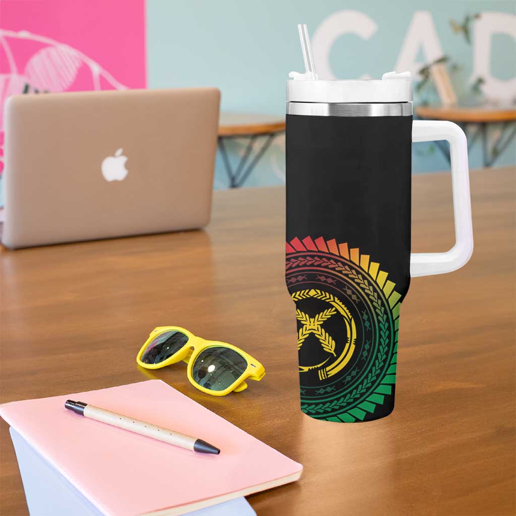 Proudly Ni-Van Sandroing Inspired Classic Style Tumbler With Handle LT7 - Polynesian Pride