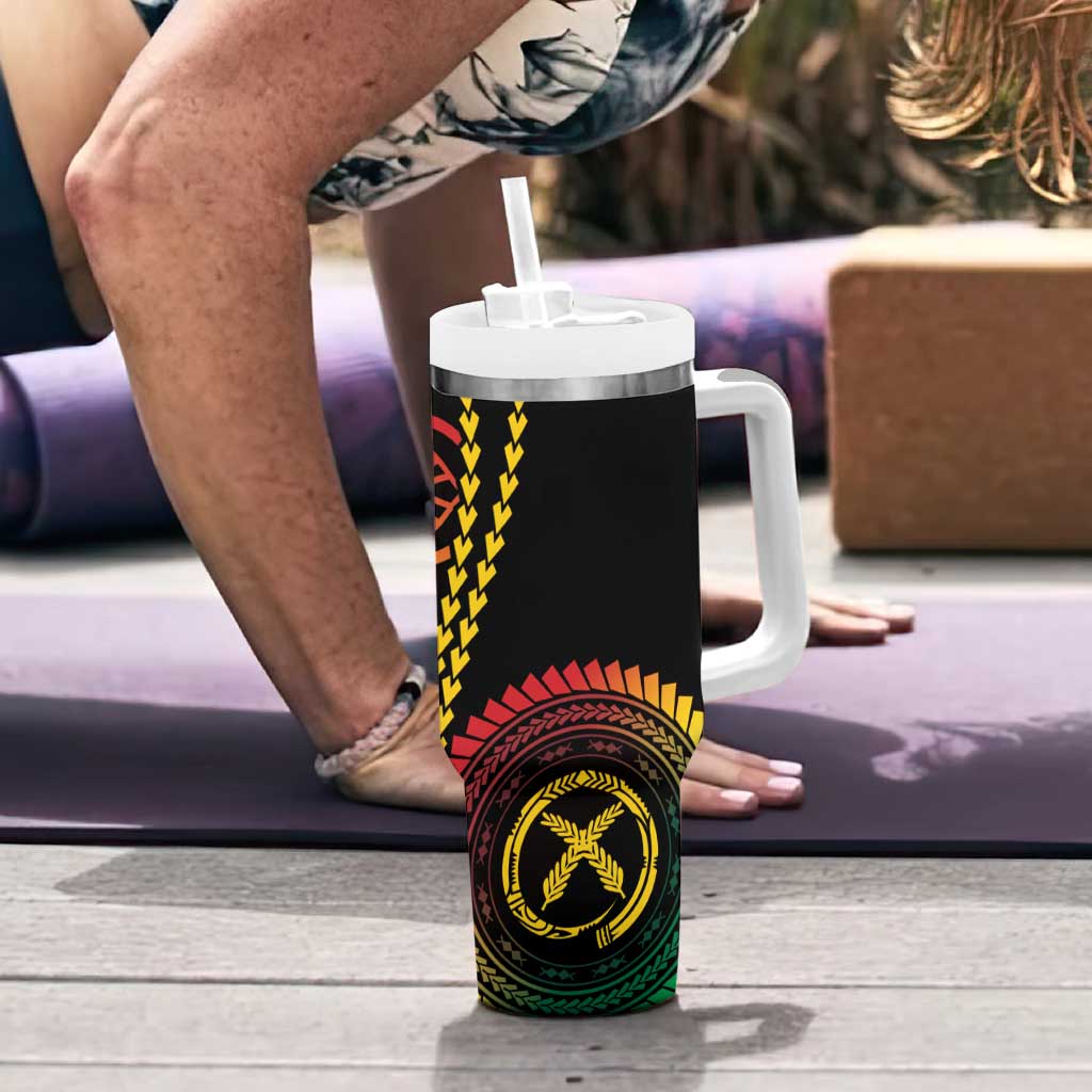 Proudly Ni-Van Sandroing Inspired Classic Style Tumbler With Handle LT7 - Polynesian Pride