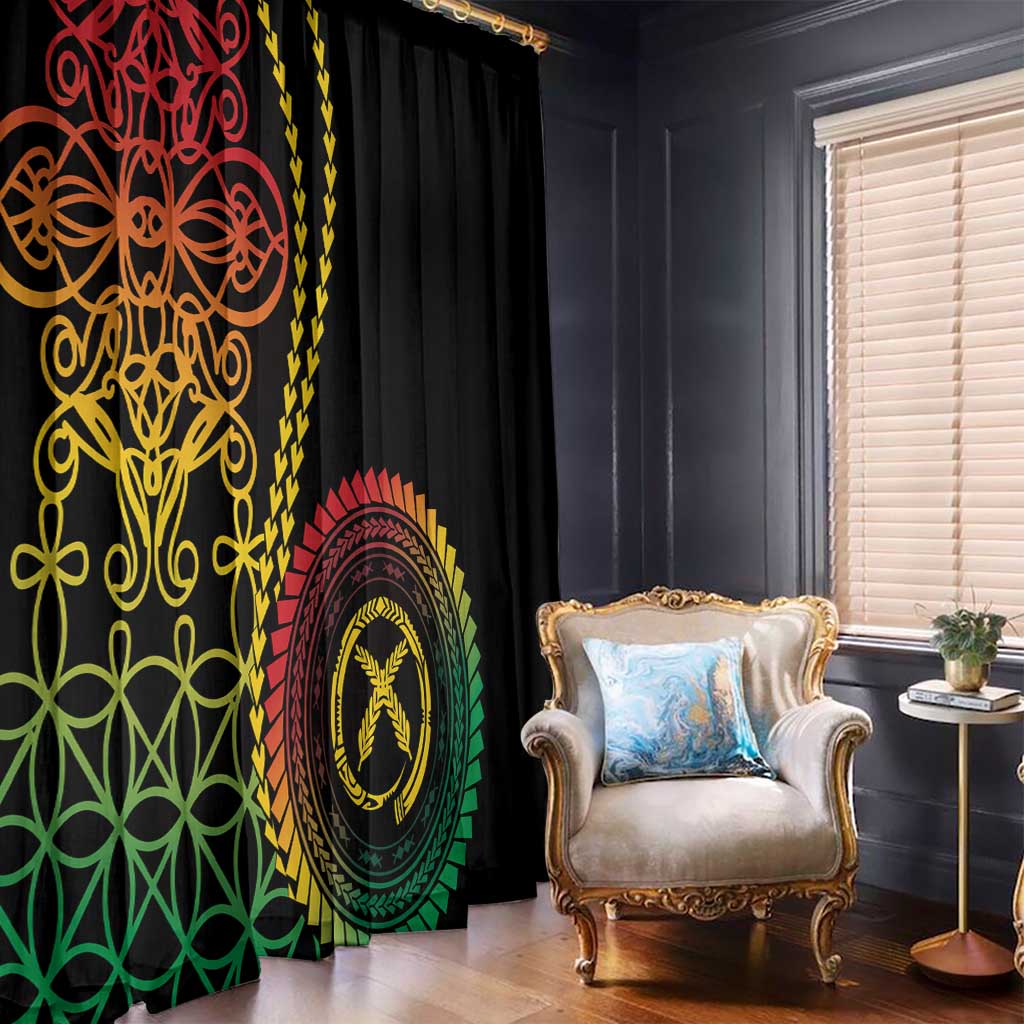 Proudly Ni-Van Sandroing Inspired Classic Style Window Curtain LT7 - Polynesian Pride