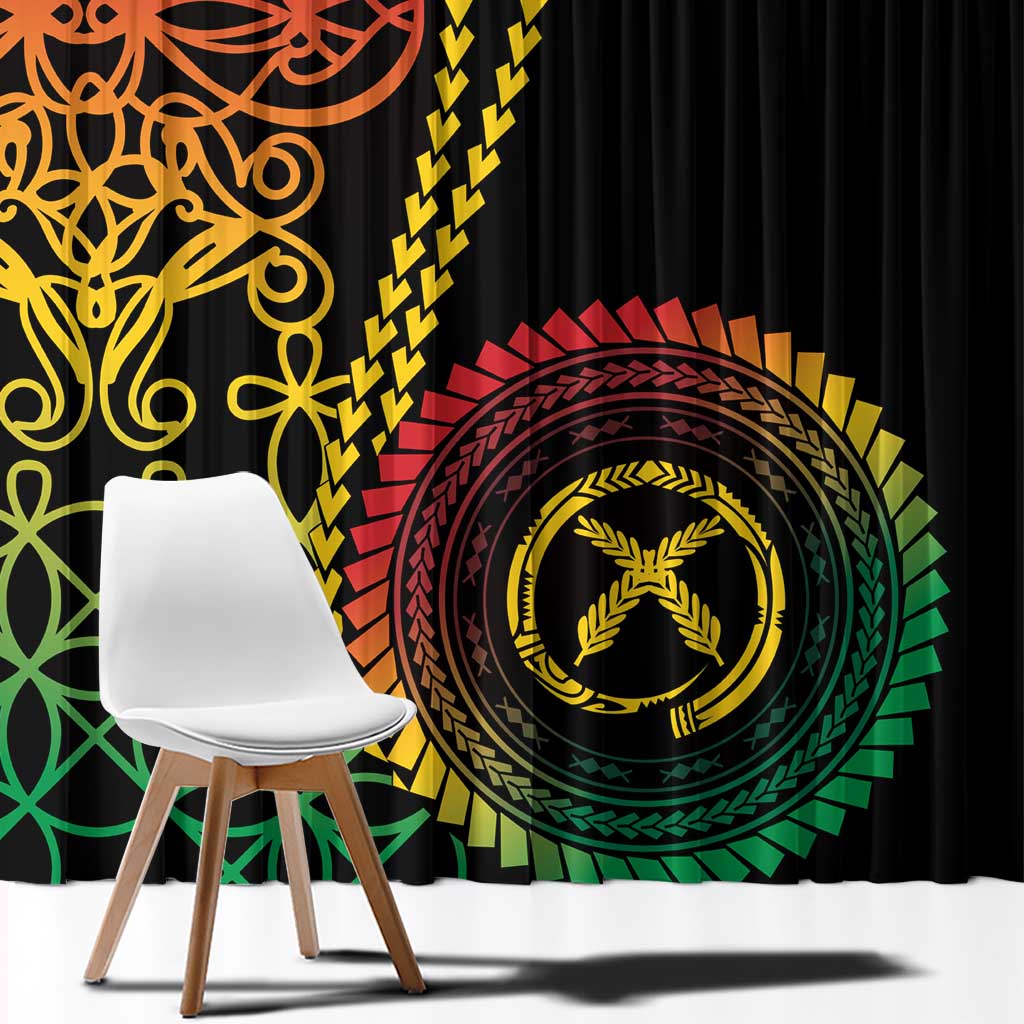 Proudly Ni-Van Sandroing Inspired Classic Style Window Curtain LT7 - Polynesian Pride