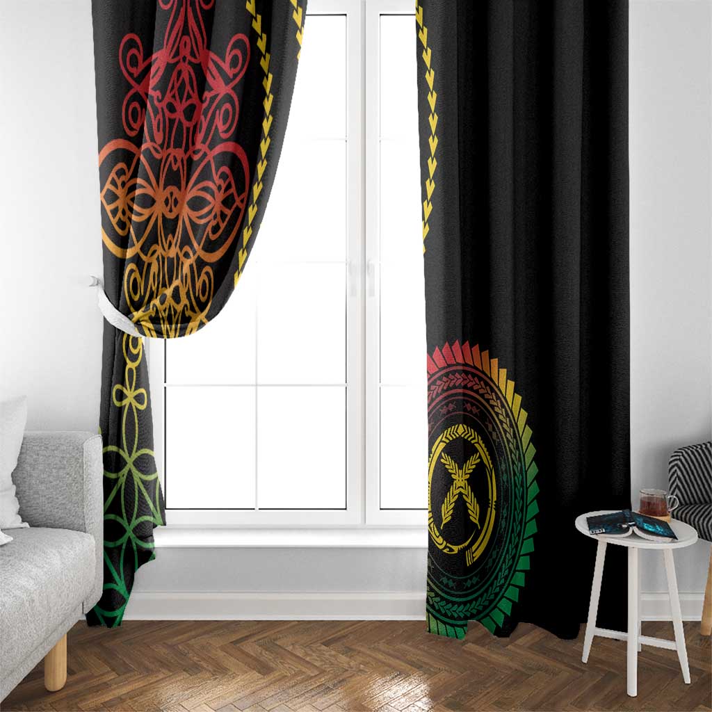 Proudly Ni-Van Sandroing Inspired Classic Style Window Curtain LT7 - Polynesian Pride