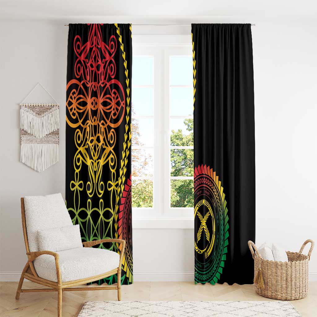 Proudly Ni-Van Sandroing Inspired Classic Style Window Curtain LT7 - Polynesian Pride