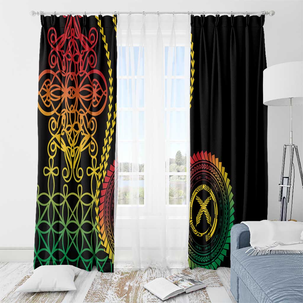Proudly Ni-Van Sandroing Inspired Classic Style Window Curtain LT7 - Polynesian Pride