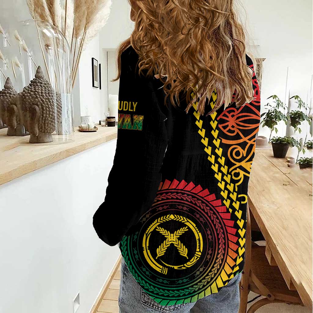 Proudly Ni-Van Sandroing Inspired Classic Style Women Casual Shirt LT7 - Polynesian Pride