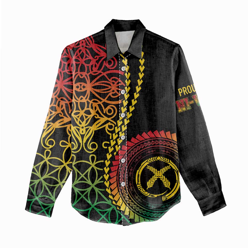 Proudly Ni-Van Sandroing Inspired Classic Style Women Casual Shirt LT7 - Polynesian Pride