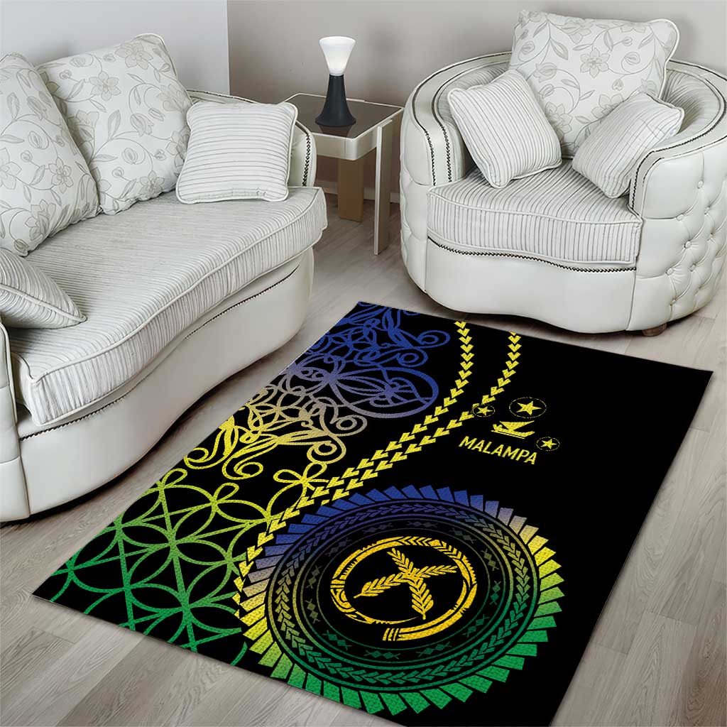 Proudly Ni-Van Sandroing Inspired Area Rug Malampa Classic Style LT7 - Polynesian Pride