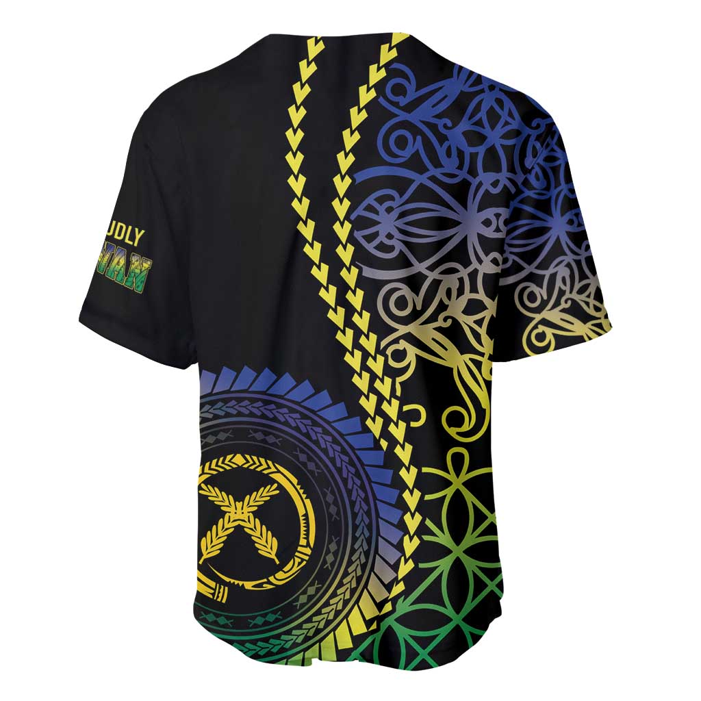 Proudly Ni-Van Sandroing Inspired Baseball Jersey Malampa Classic Style LT7 - Polynesian Pride