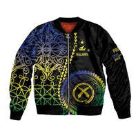 Proudly Ni-Van Sandroing Inspired Bomber Jacket Malampa Classic Style LT7 Unisex Colorful - Polynesian Pride