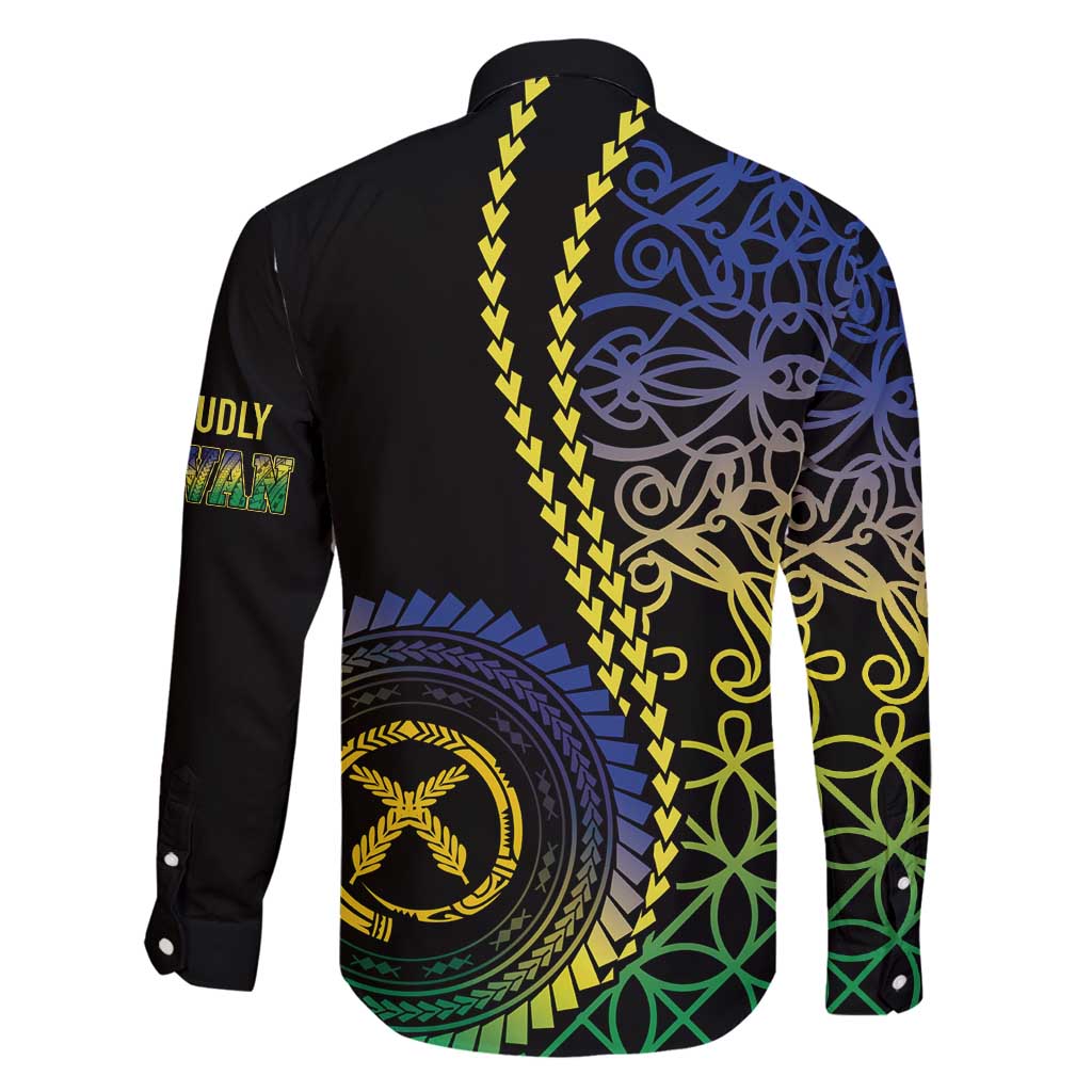 Proudly Ni-Van Sandroing Inspired Family Matching Long Sleeve Bodycon Dress and Hawaiian Shirt Malampa Classic Style LT7 - Polynesian Pride