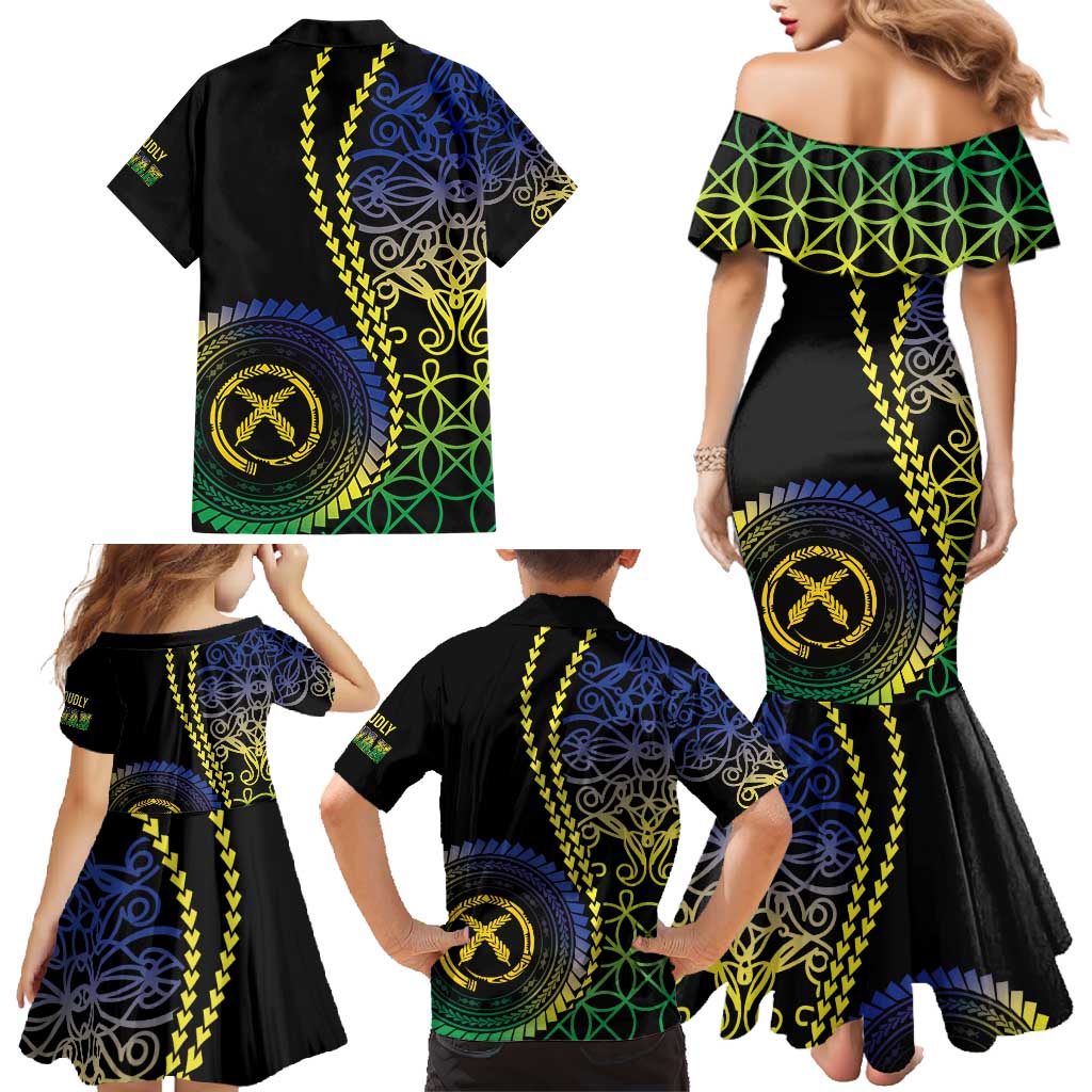 Proudly Ni-Van Sandroing Inspired Family Matching Mermaid Dress and Hawaiian Shirt Malampa Classic Style