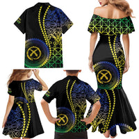 Proudly Ni-Van Sandroing Inspired Family Matching Mermaid Dress and Hawaiian Shirt Malampa Classic Style
