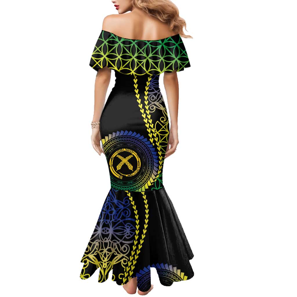 Proudly Ni-Van Sandroing Inspired Family Matching Mermaid Dress and Hawaiian Shirt Malampa Classic Style