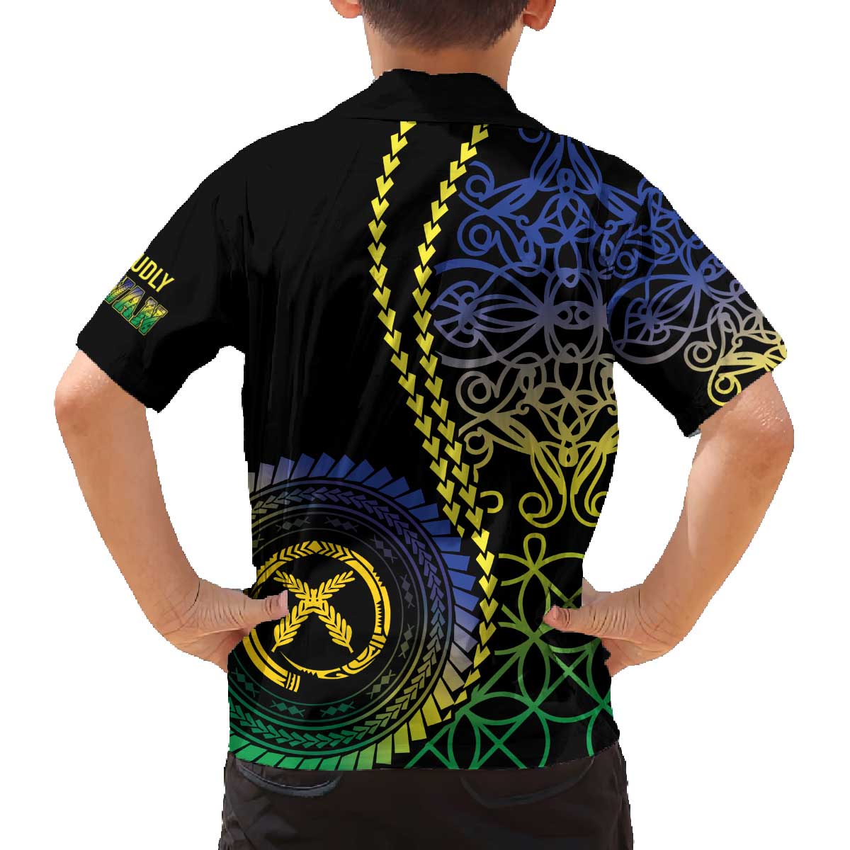 Proudly Ni-Van Sandroing Inspired Family Matching Off The Shoulder Long Sleeve Dress and Hawaiian Shirt Malampa Classic Style