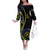 Proudly Ni-Van Sandroing Inspired Family Matching Off The Shoulder Long Sleeve Dress and Hawaiian Shirt Malampa Classic Style