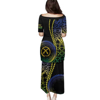 Proudly Ni-Van Sandroing Inspired Family Matching Puletasi and Hawaiian Shirt Malampa Classic Style LT7 - Polynesian Pride