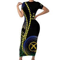 Proudly Ni-Van Sandroing Inspired Family Matching Short Sleeve Bodycon Dress and Hawaiian Shirt Malampa Classic Style