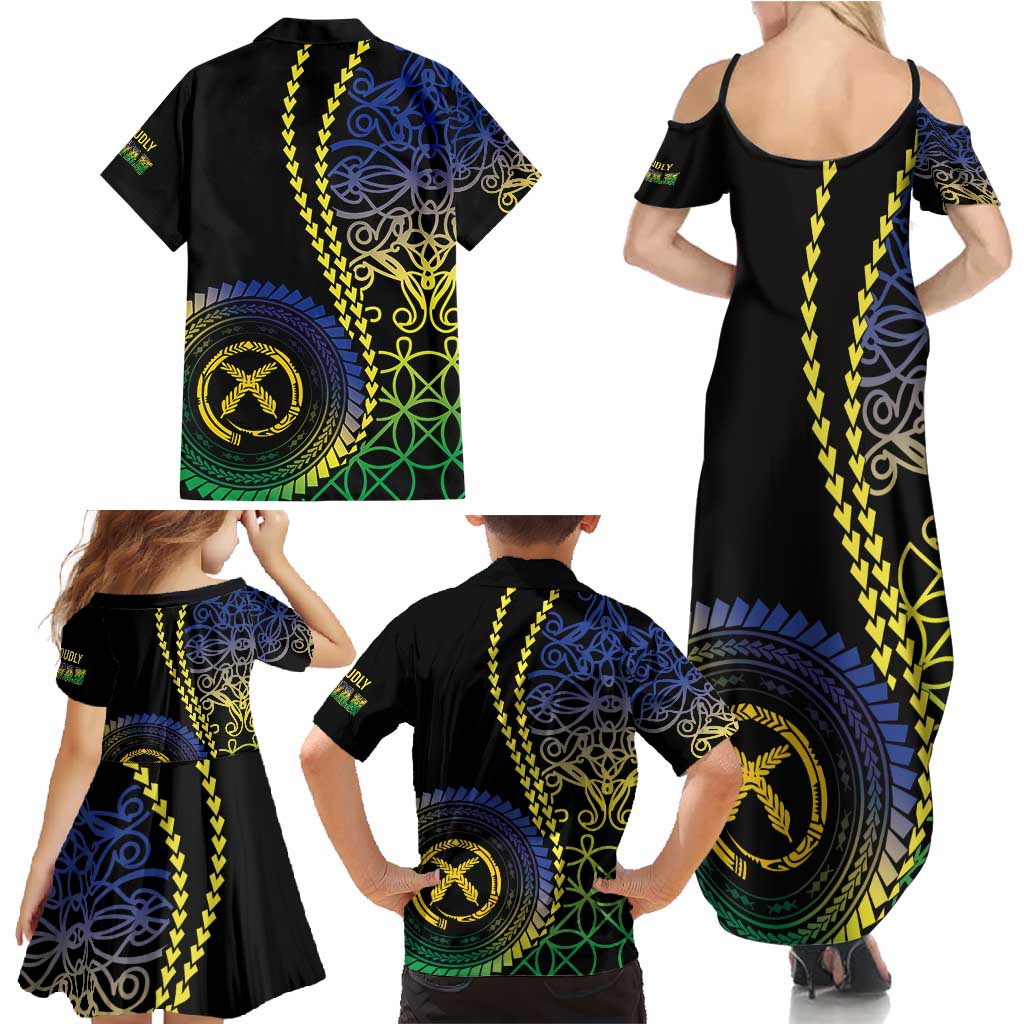 Proudly Ni-Van Sandroing Inspired Family Matching Summer Maxi Dress and Hawaiian Shirt Malampa Classic Style