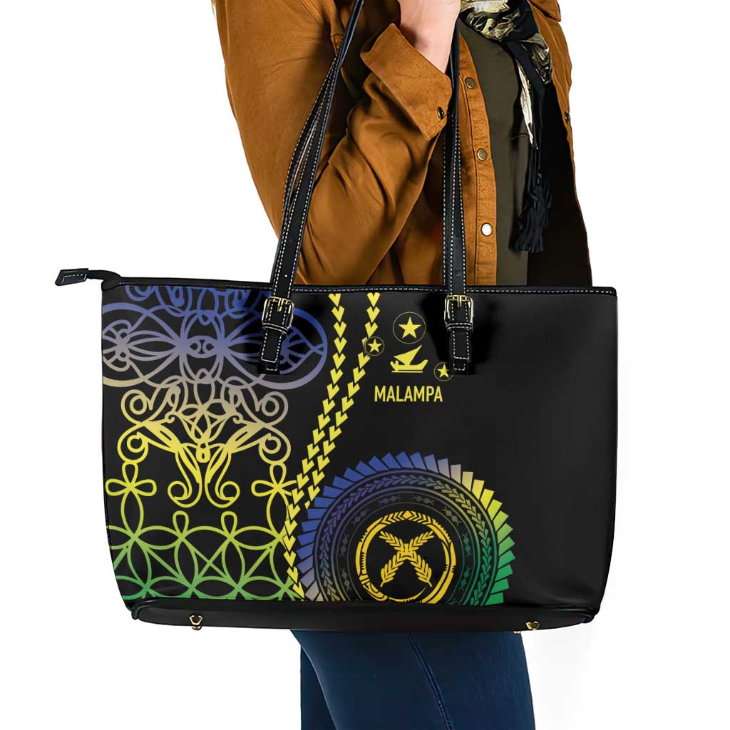 Proudly Ni-Van Sandroing Inspired Leather Tote Bag Malampa Classic Style LT7 - Polynesian Pride