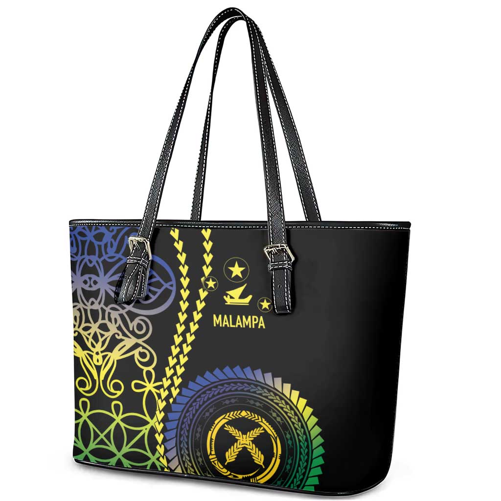 Proudly Ni-Van Sandroing Inspired Leather Tote Bag Malampa Classic Style LT7 - Polynesian Pride