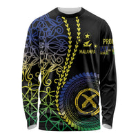 Proudly Ni-Van Sandroing Inspired Long Sleeve Shirt Malampa Classic Style LT7 Unisex Colorful - Polynesian Pride