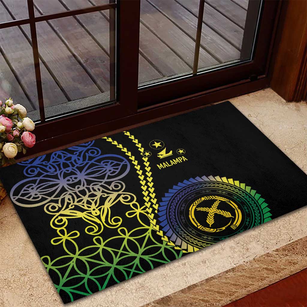 Proudly Ni-Van Sandroing Inspired Rubber Doormat Malampa Classic Style LT7 - Polynesian Pride