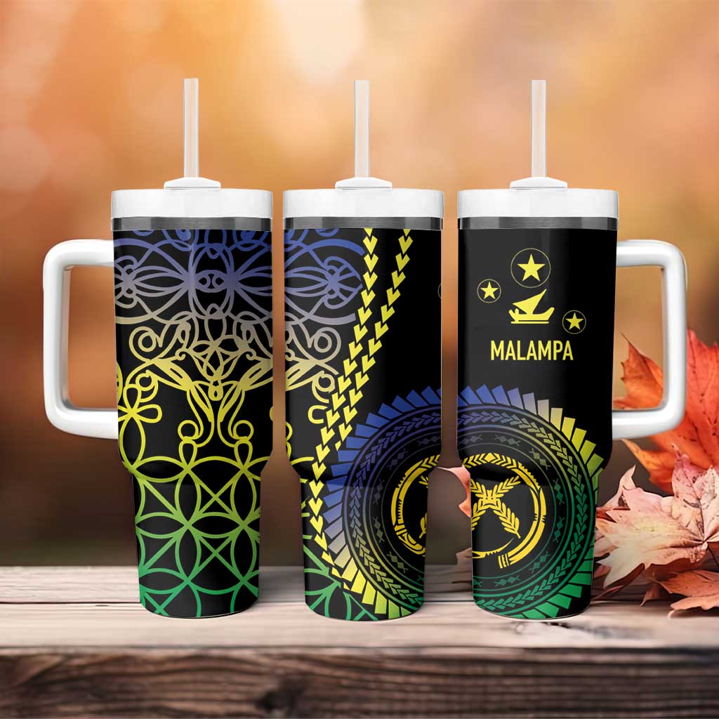 Proudly Ni-Van Sandroing Inspired Tumbler With Handle Malampa Classic Style LT7 - Polynesian Pride
