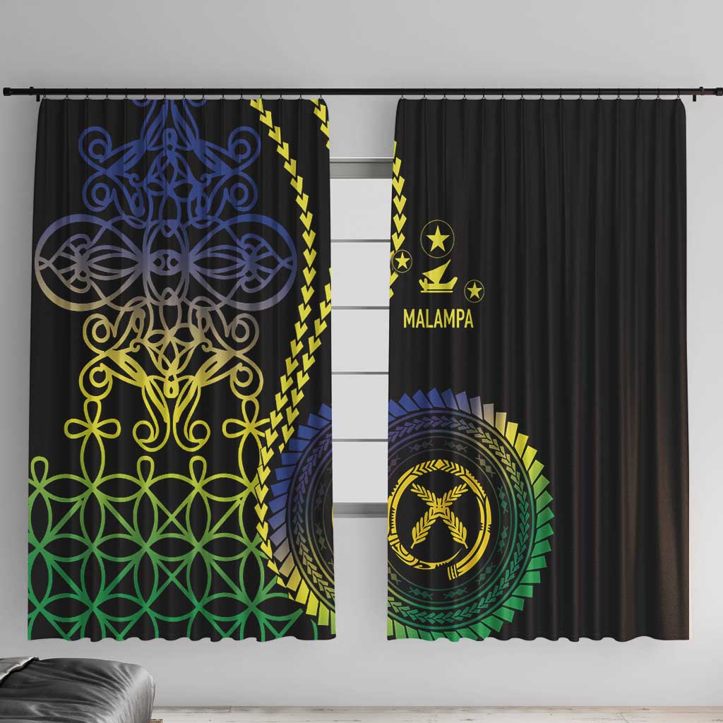 Proudly Ni-Van Sandroing Inspired Window Curtain Malampa Classic Style LT7 With Hooks Colorful - Polynesian Pride