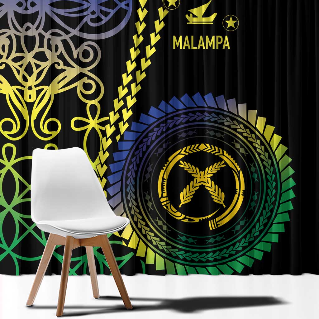 Proudly Ni-Van Sandroing Inspired Window Curtain Malampa Classic Style LT7 - Polynesian Pride