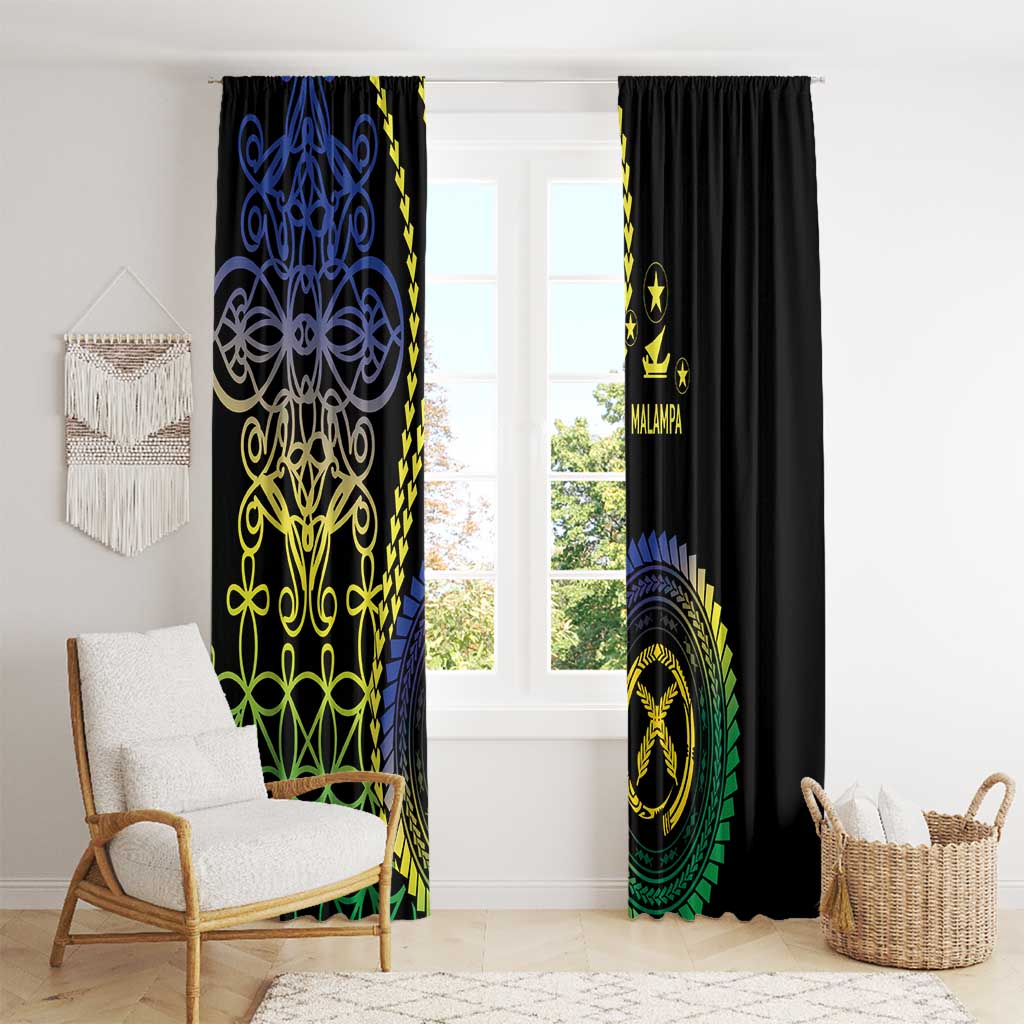 Proudly Ni-Van Sandroing Inspired Window Curtain Malampa Classic Style LT7 - Polynesian Pride