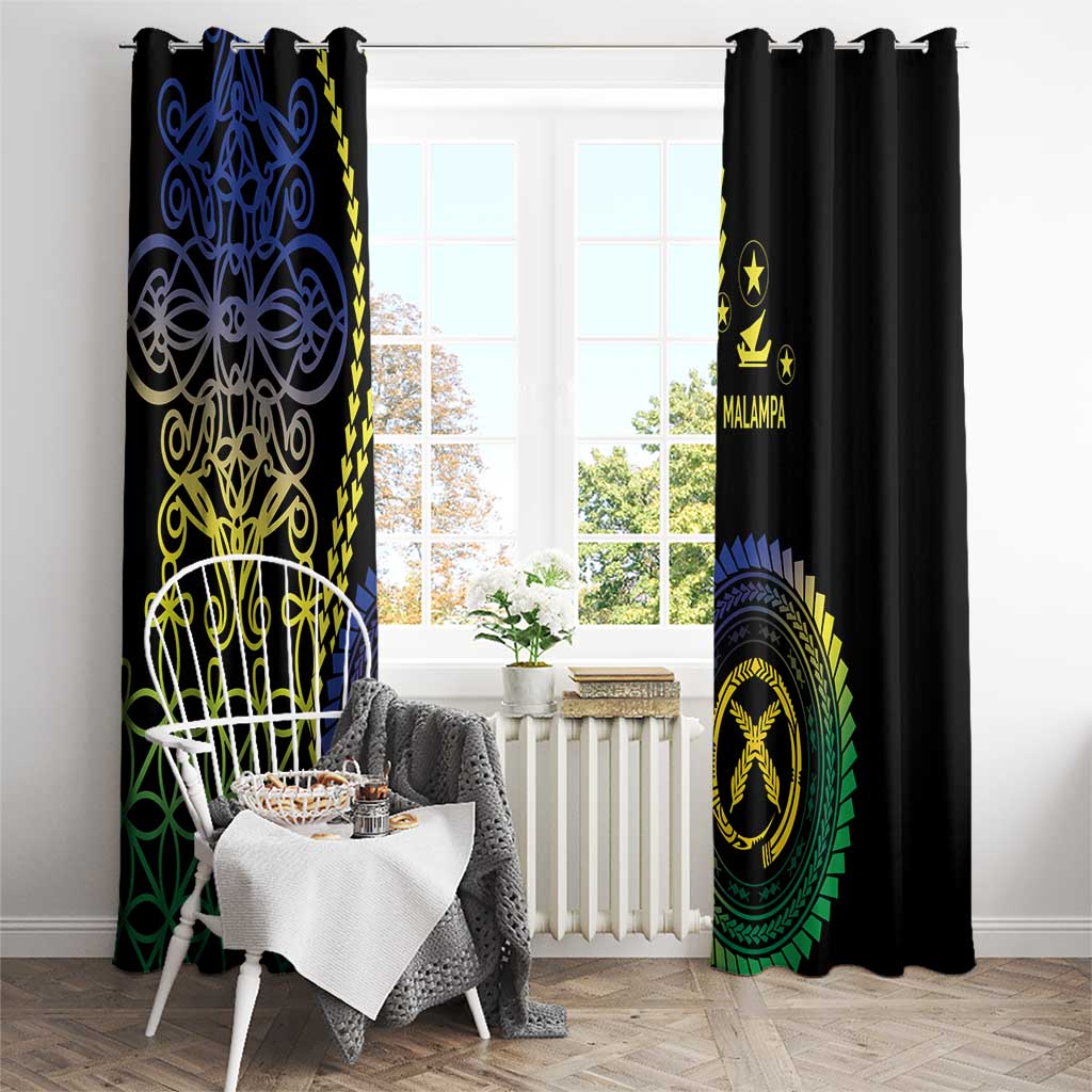 Proudly Ni-Van Sandroing Inspired Window Curtain Malampa Classic Style LT7 - Polynesian Pride