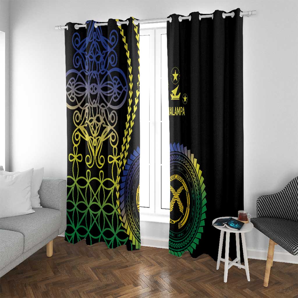 Proudly Ni-Van Sandroing Inspired Window Curtain Malampa Classic Style LT7 With Grommets Colorful - Polynesian Pride