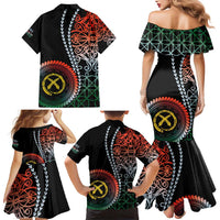 Proudly Ni-Van Sandroing Inspired Family Matching Mermaid Dress and Hawaiian Shirt Penama Classic Style