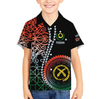Proudly Ni-Van Sandroing Inspired Family Matching Puletasi and Hawaiian Shirt Penama Classic Style LT7 Son's Shirt Colorful - Polynesian Pride