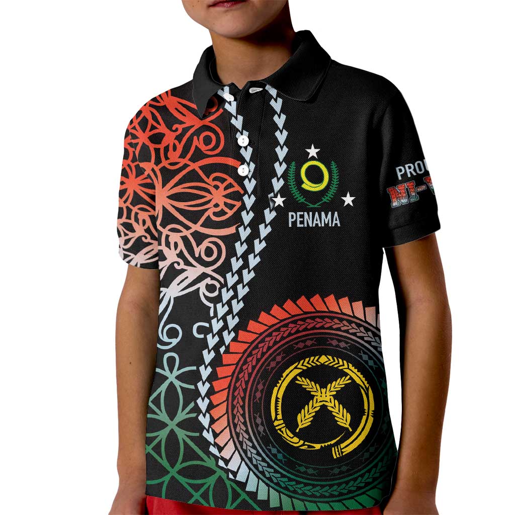 Proudly Ni-Van Sandroing Inspired Kid Polo Shirt Penama Classic Style LT7 Kid Colorful - Polynesian Pride