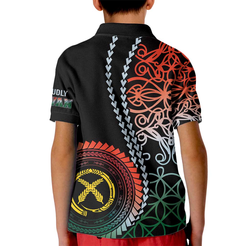 Proudly Ni-Van Sandroing Inspired Kid Polo Shirt Penama Classic Style LT7 - Polynesian Pride