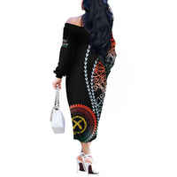 Proudly Ni-Van Sandroing Inspired Off The Shoulder Long Sleeve Dress Penama Classic Style