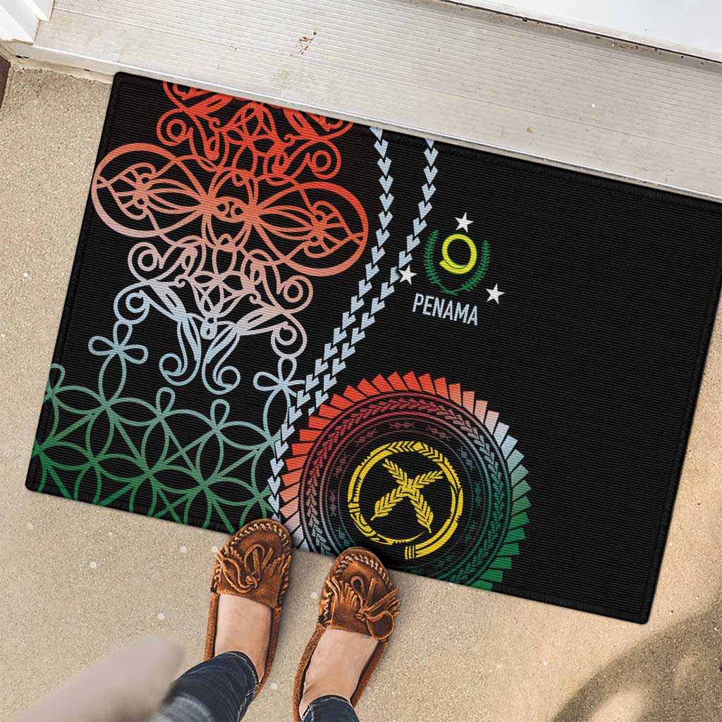 Proudly Ni-Van Sandroing Inspired Rubber Doormat Penama Classic Style LT7 - Polynesian Pride