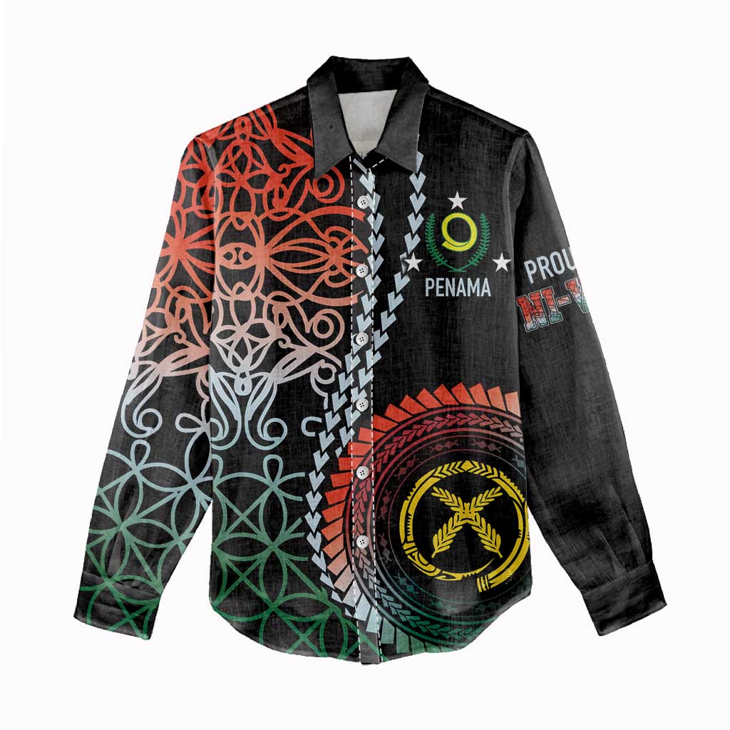 Proudly Ni-Van Sandroing Inspired Women Casual Shirt Penama Classic Style LT7 - Polynesian Pride