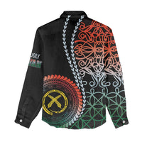 Proudly Ni-Van Sandroing Inspired Women Casual Shirt Penama Classic Style LT7 - Polynesian Pride